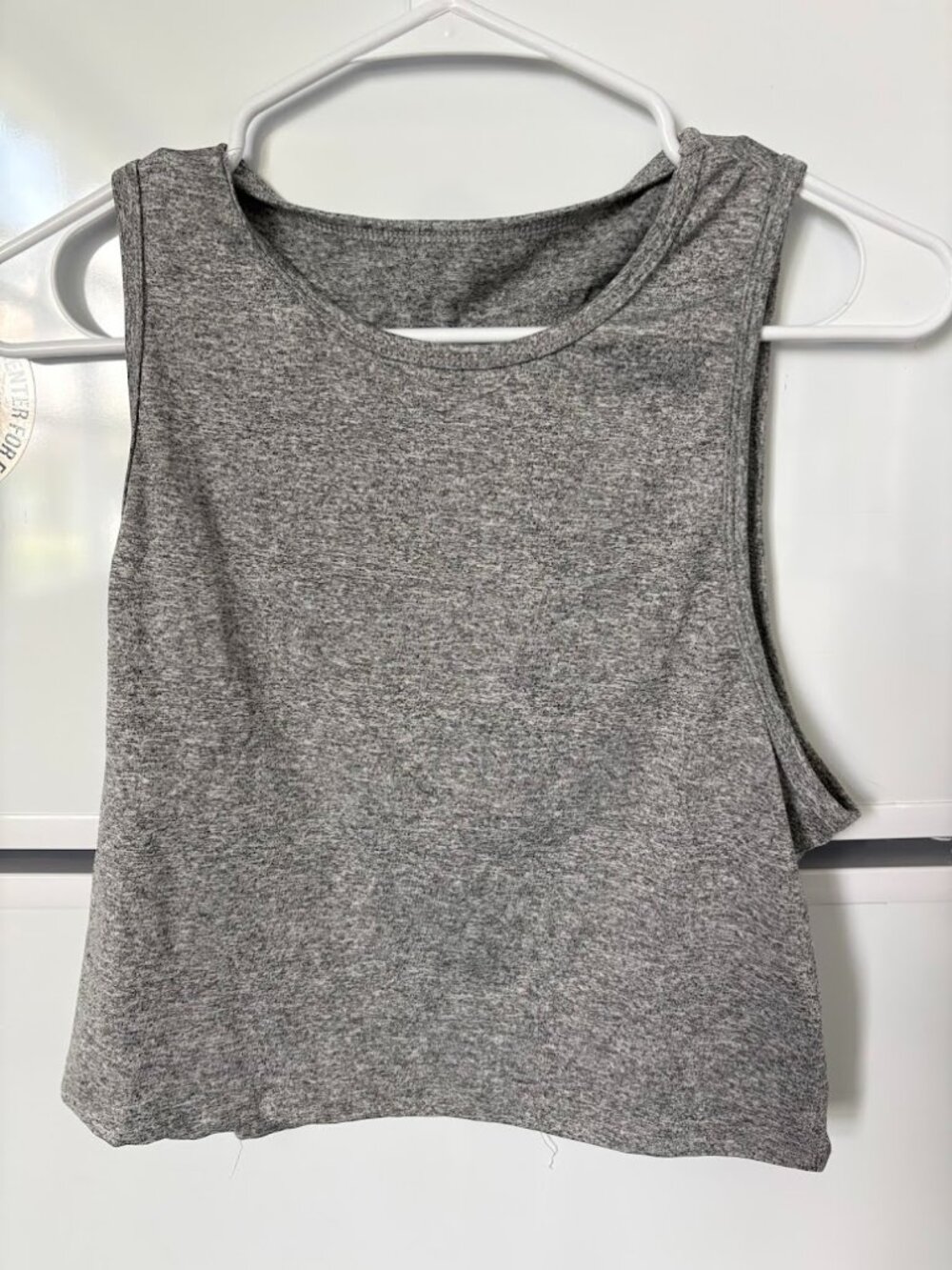 Light Gray Cropped Tank Top Size XS